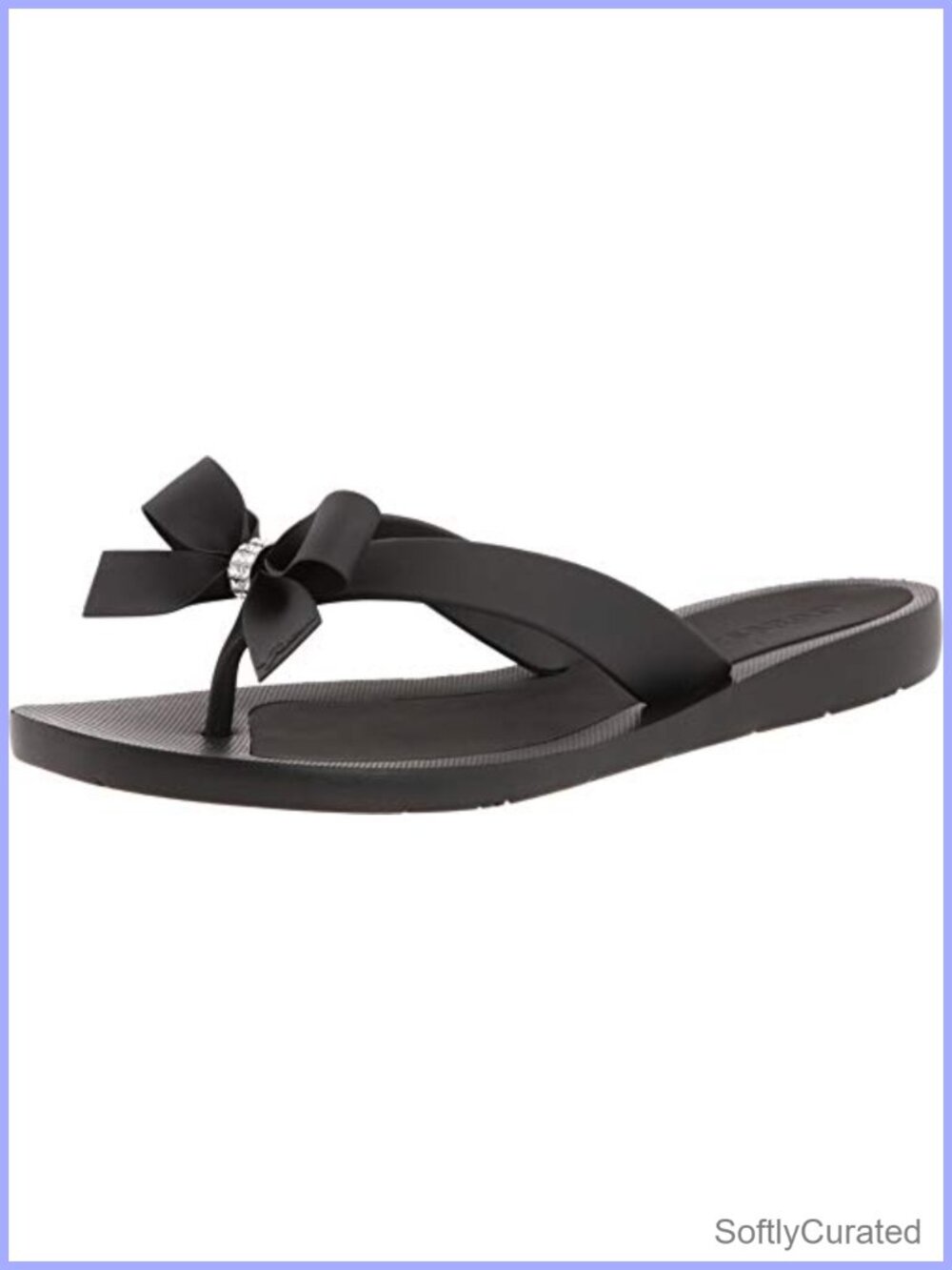 Tutu Women's Slip-On Sandal with Bow and Rhinestone Embellishments